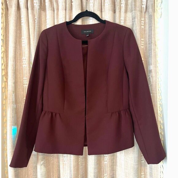 Talbots Jackets & Blazers - Talbots plum peplum blazer